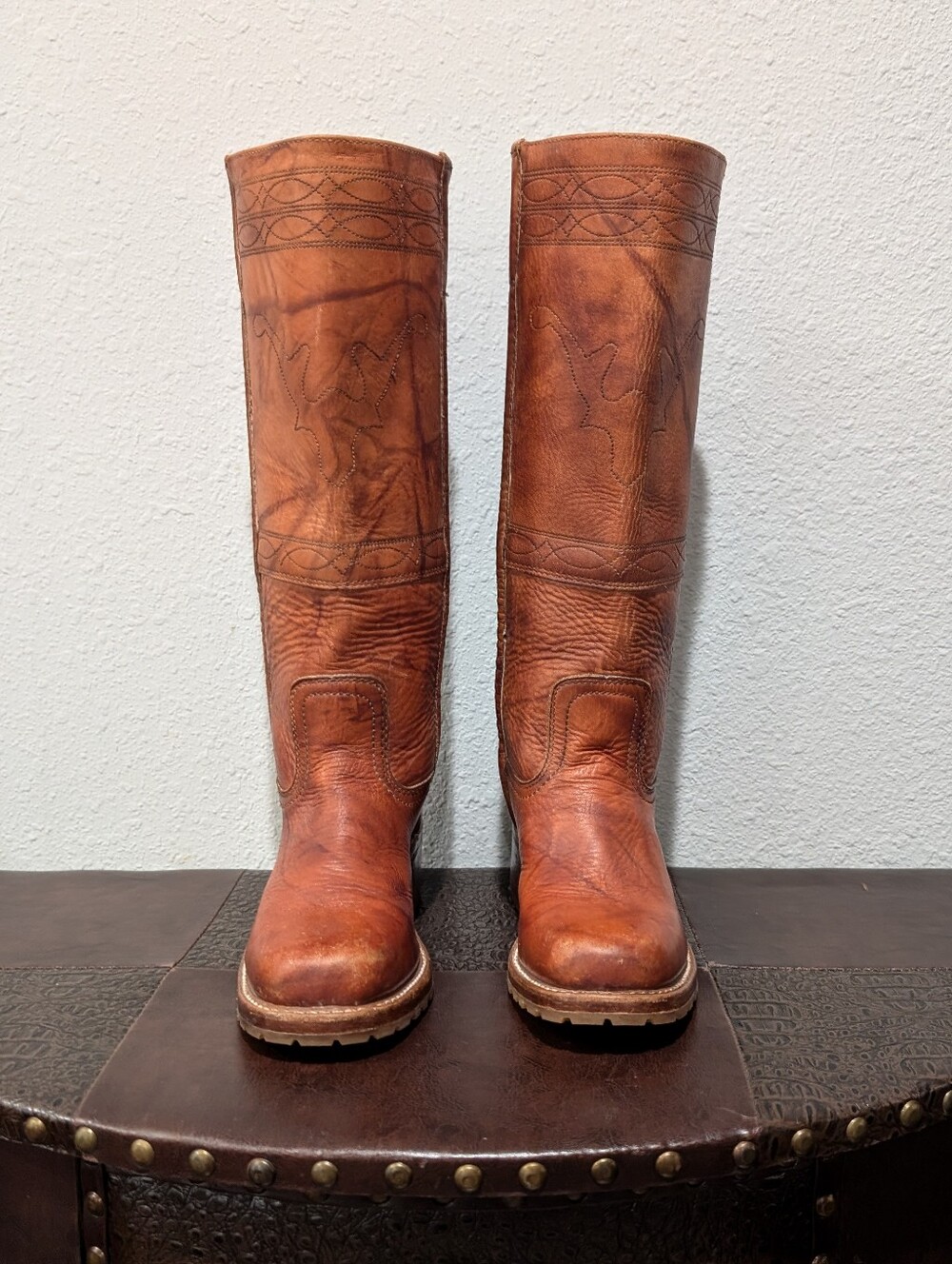 FRYE Campus Horse stitching Boots Size 7 Women's - Picture 16 of 16